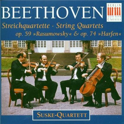 Suske Quartett & Ludwig van Beethoven (1770-1827) - Streichquartett Op.59,1-3/U.A. (2 CDs)