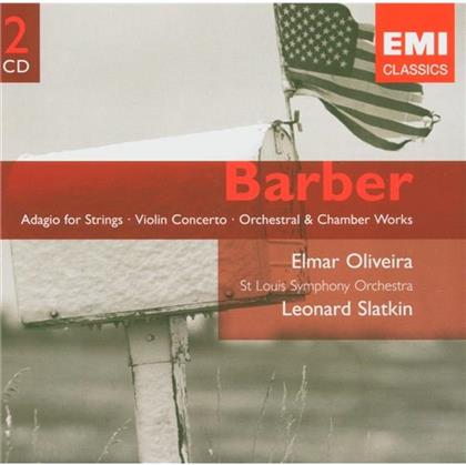 Leonard Slatkin & Samuel Barber (1910-1981) - Adagio/Violinkonzert/Essays (2 CDs)