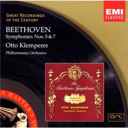 Otto Klemperer & Ludwig van Beethoven (1770-1827) - Sinfonie 5+7