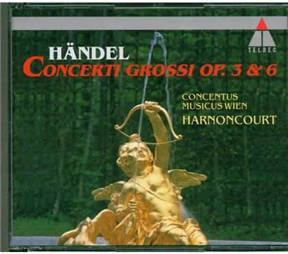Nikolaus Harnoncourt & Georg Friedrich Händel (1685-1759) - Concerti Grossi Op3+6 (4 CDs)