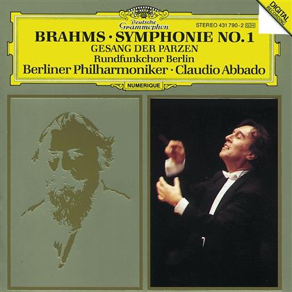 Johannes Brahms (1833-1897), Claudio Abbado & Berliner Philharmoniker - Sinfonie 1/Gesang D.Parzen