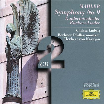 Christa Ludwig, Gustav Mahler (1860-1911), Herbert von Karajan & Berliner Philharmoniker - Sinfonie 9/Lieder (2 CD)