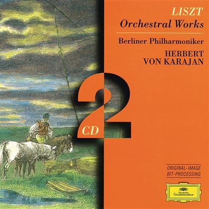 Franz Liszt (1811-1886), Herbert von Karajan & Shura Cherkassky - Orchesterwerke (2 CDs)