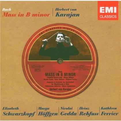 Johann Sebastian Bach (1685-1750), Herbert von Karajan, Elisabeth Schwarzkopf & Nicolai Gedda - Messe H-Moll (2 CD)