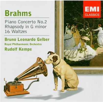Gelber/Kempe & Johannes Brahms (1833-1897) - Klavierkonzert 2/Walzer