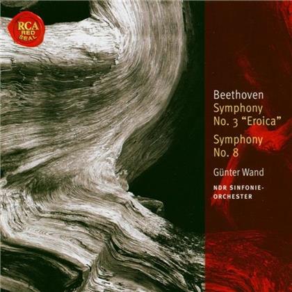 Günter Wand & Ludwig van Beethoven (1770-1827) - Classic Lib: Symphonies 3+8