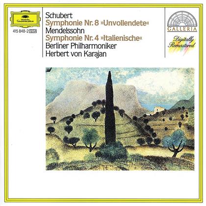Schubert F./Mendelssohn F., Herbert von Karajan & Berliner Philharmoniker - Sinfonie 8 / Sinfonie 4