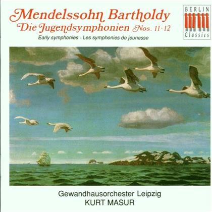 K./Gol Masur & Felix Mendelssohn-Bartholdy (1809-1847) - Jugendsinfonien 11,12/Sinfoniesatz