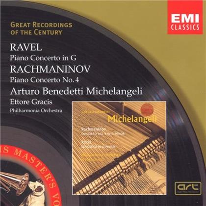 Maurice Ravel (1875-1937), Sergej Rachmaninoff (1873-1943), Ettore Gracis, Arturo Benedetti Michelangeli & Philharmonia Orchestra - Klavierkonzert G-Dur, Klavierkonzert Nr. 4 G-Moll - Referenzaufnahme