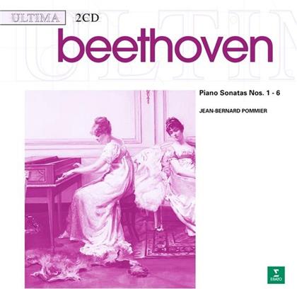 Jean-Bernard Pommier & Ludwig van Beethoven (1770-1827) - Klaviersonaten 1-6 (2 CDs)