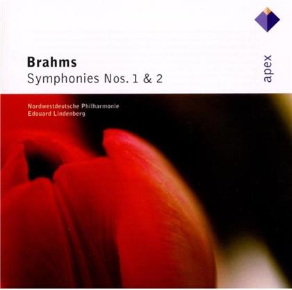 Lindenberg & Johannes Brahms (1833-1897) - Sinfonie 1+2 (2 CDs)