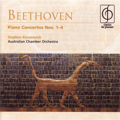 Stephen Kovacevich & Ludwig van Beethoven (1770-1827) - Klavierkonzert 1-4 (2 CDs)
