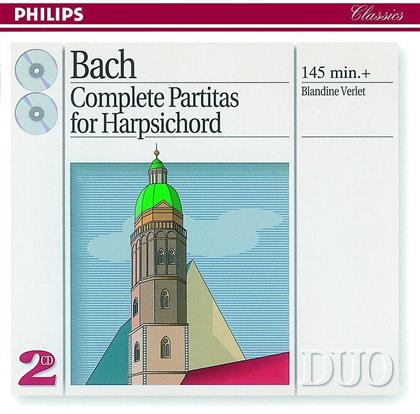Blandine Verlet & Johann Sebastian Bach (1685-1750) - Partiten (Ga) (2 CDs)