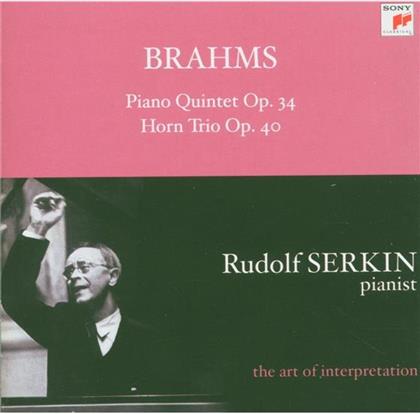 Rudolf Serkin & Johannes Brahms (1833-1897) - Klavierquintett,Horntrio
