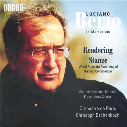 Eschenbach Christoph/Orch. De Paris & Luciano Berio (1925 - 2003) - Rendering (Nach Schubert)/Stanze