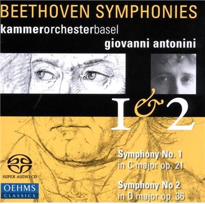 Antonini Giovanni/Kammerorchester Basel & Ludwig van Beethoven (1770-1827) - Sinfonie 1,2 (Hybrid SACD)