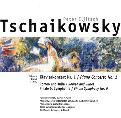 Peter Iljitsch Tschaikowsky (1840-1893), Vladimir Petroschoff, Bergreich Magda, Philharmoisches Festspielorchester & Philharmonia Orchestra - Klavierkonzert 1