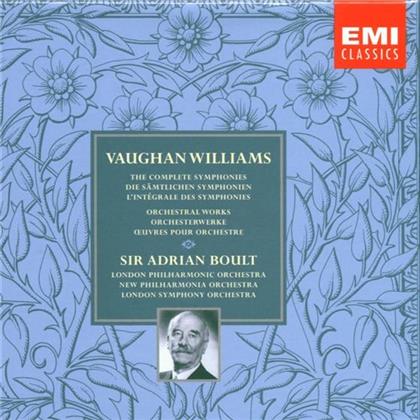 Sir Adrian Boult & Ralph Vaughan Williams (1872-1958) - Sinfonien (8 CDs)