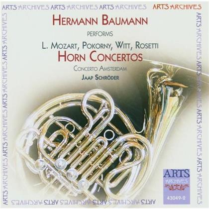 Schröder Jaap/Baumann H./Conc.Amsterdam & Mozart L./Pokorny F.X./Witt F./Rössler - Hornkonzerte