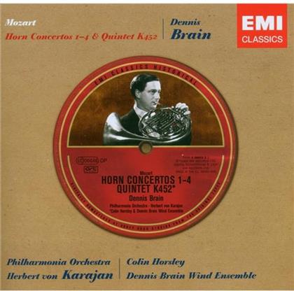 Brain, Wolfgang Amadeus Mozart (1756-1791) & Herbert von Karajan - Hornkonzerte/Quintet K452