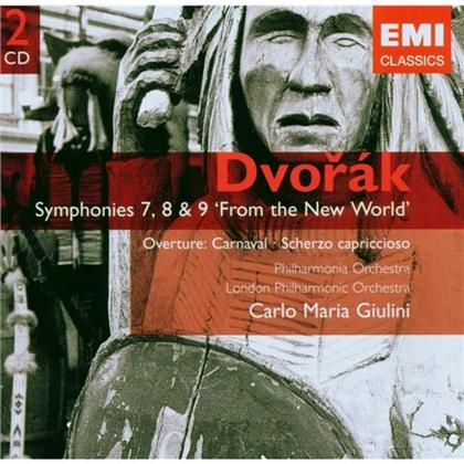Carlo Maria Giulini & Antonin Dvorák (1841-1904) - Sinfonien 7-9 s (2 CDs)