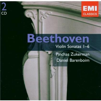Pinchas Zukerman & Ludwig van Beethoven (1770-1827) - Violinsonaten 1-6 (2 CD)