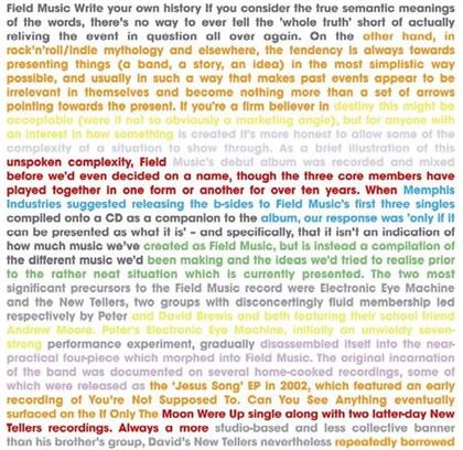 Field Music - Write Your Own History