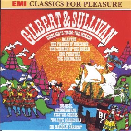 Sir Malcolm Sargent & Gilbert & Sullivan - Highlights - Mikado/Iolante Etc.