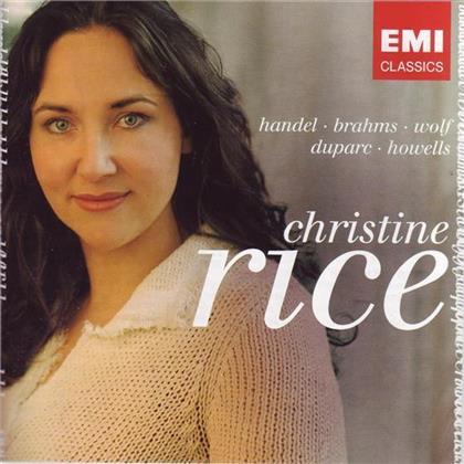 Christine Rice & Händel/Brahms/Wolf U.A. - Lieder Recital
