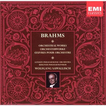 Wolfgang Sawallisch & Johannes Brahms (1833-1897) - Sinfonie 1-4/Klavier-/Violinkonz. (7 CDs)