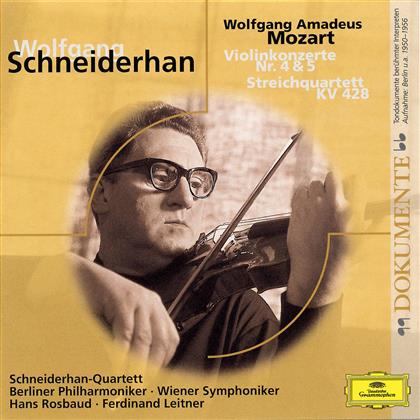 Wolfgang Schneiderhan & Wolfgang Amadeus Mozart (1756-1791) - Violinkonzert 4+5/Streichquart