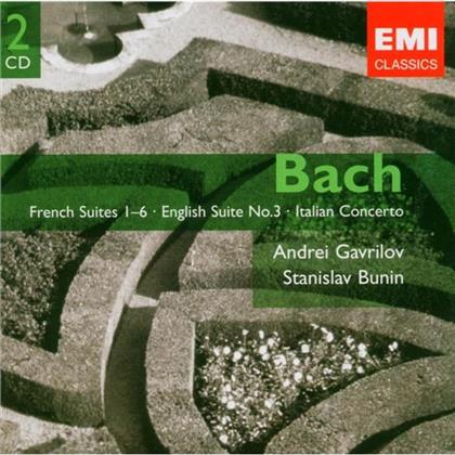 Gavrilov/Bunin & Johann Sebastian Bach (1685-1750) - Franz-/Englische Suiten (2 CDs)