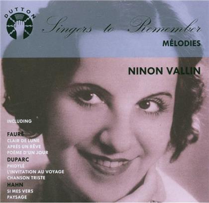 Ninon Vallin & Various - Ninon Vallin