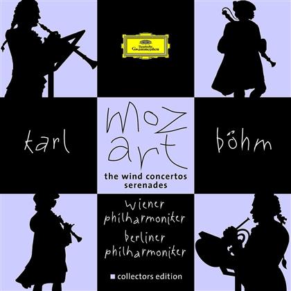 Wolfgang Amadeus Mozart (1756-1791), Karl Böhm, Wiener Philharmoniker & Berliner Philharmoniker - Bläserkonzerte Und Serenaden (7 CDs)