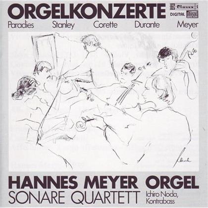 Meyer Hannes/Sonare Quartett & Domenico/Stanley/Corrette/Durante/Meyer - Barocke Orgelkonzerte
