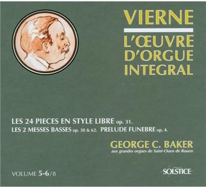 Baker & Louis Vierne (1870-1937) - Werk Fuer Orgel, Das Vol 5-6