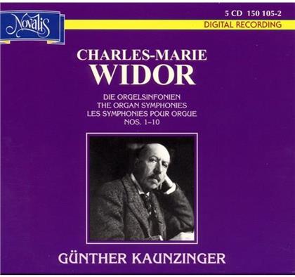 Günther Kaunzinger & Charles-Marie Widor (1844-1937) - Sinfonie Fuer Orgel 1-10 (5 CDs)