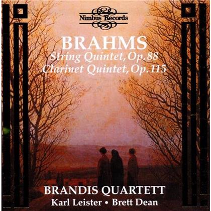 Karl Leister & Johannes Brahms (1833-1897) - Quartett Op88, Quintett Fuer K