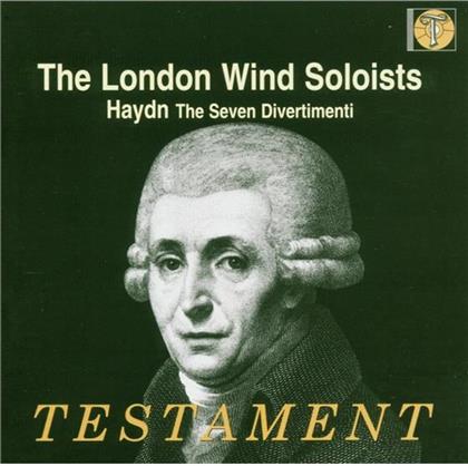 London Wind Soloists 09.1967 & Joseph Haydn (1732-1809) - Divertimento Hob.Ii:3,7,15,23,