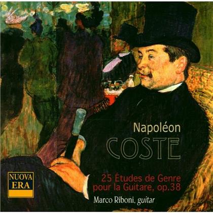 Riboni (Romantische Gitarre) & Napoléon Coste (1805-1883) - Etude Nr1-25