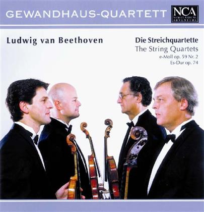 Gewandhaus Quartett & Ludwig van Beethoven (1770-1827) - Quartett Op59/2, Op74 Harfenquartett