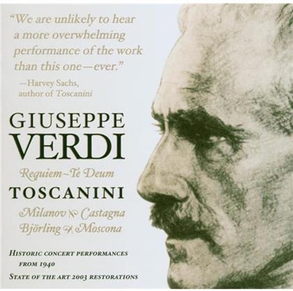 Toscanini / Milanov / Castagna/Bjoerling & Giuseppe Verdi (1813-1901) - Requiem, Te Deum (2 CDs)