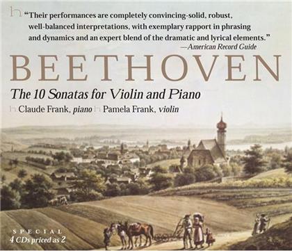 Pamela Frank & Ludwig van Beethoven (1770-1827) - Sonate Fuer Violine & Klavier (4 CDs)
