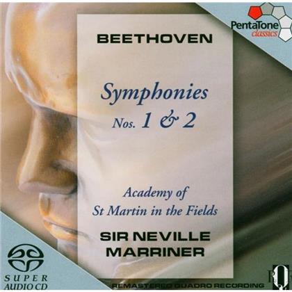 Academy of St Martin in the Fields & Ludwig van Beethoven (1770-1827) - Sinfonie 1, 2 (Hybrid SACD)