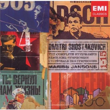 Mariss Jansons & Dimitri Schostakowitsch (1906-1975) - Complete Symphonies (10 CDs)