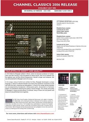 Elisabetta Scano & Ottorino Respighi (1879-1936) - Werk Fuer Stimme & Klavier, Das