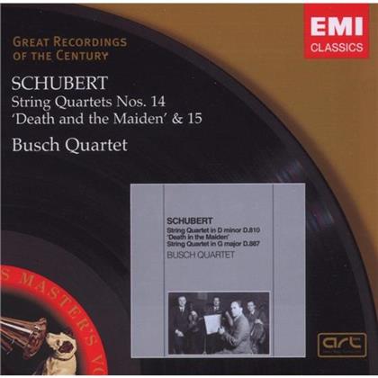 Busch Quartett & Franz Schubert (1797-1828) - Streichquartette 14,15