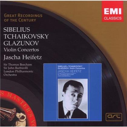 Jascha Heifetz & Sibelius/Tschaikowsky - Violinkonzerte