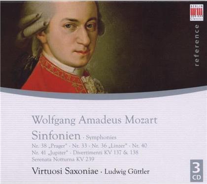 Ludwig Güttler & Wolfgang Amadeus Mozart (1756-1791) - Sinfonien 38/33/36/40/41 (3 CDs)