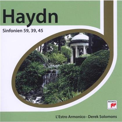 Derek Solomons & Joseph Haydn (1732-1809) - Esprit/Sinfonien 45/59/39